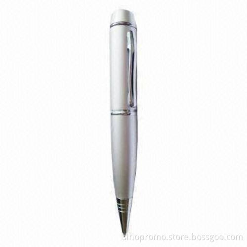USB 2.0 Flash Drives Combining Ballpen, Customized Logos are Welcome